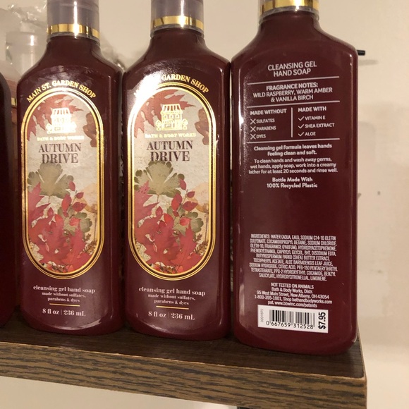 NWT Bath & Body Works Autumn Drive Gel Soap x 3 - Picture 2 of 4